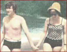 John and Cyn on the beach