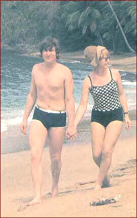 John and Cyn on the beach