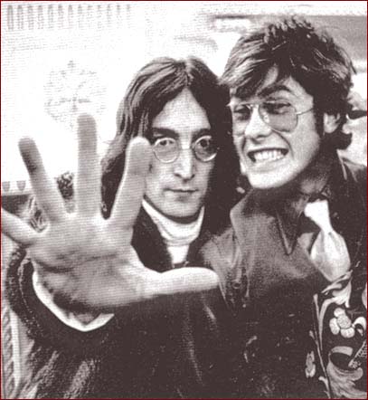 John Lennon and friend