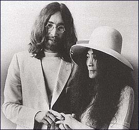 John and Yoko's wedding ceremony