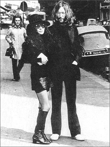 John and Yoko on their honeymoon in Paris