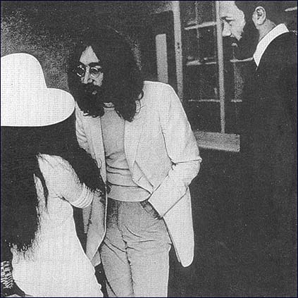 John and Yoko's wedding ceremony