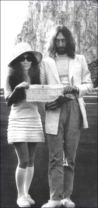 John and Yoko in Gibraltar